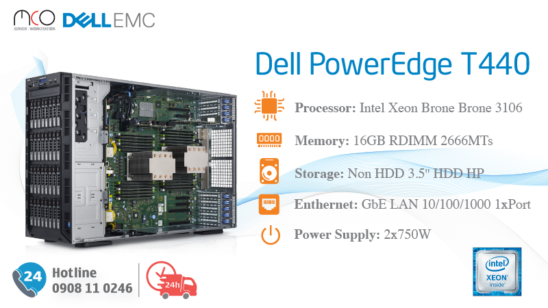 Bộ nhớ RAM trên server Dell T440