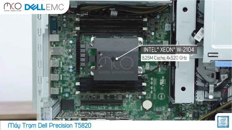 bộ sử lý Intel® Xeon® W2104 sở hữu hiệu năng tối ưu