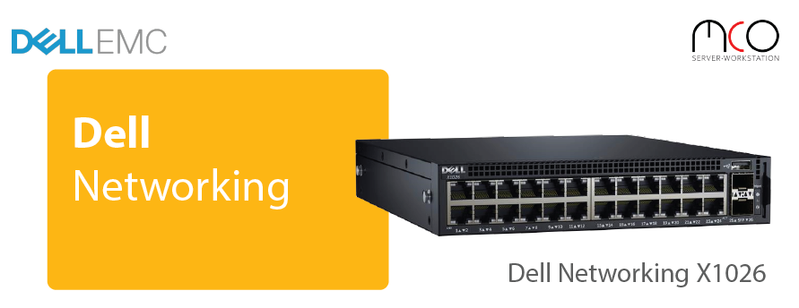 Dell Networking X1026 Smart Web Managed Switch, 24x 1GbE and 2x 1GbE SFP ports | Chuyên Server Dell | Networking Dell